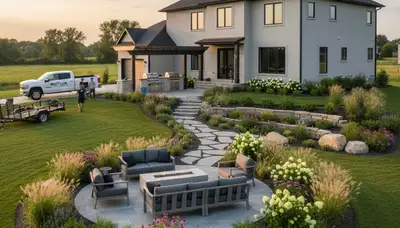 Landscaping services in Milwaukee, WI for healthy lawns, yard care, and outdoor property maintenance