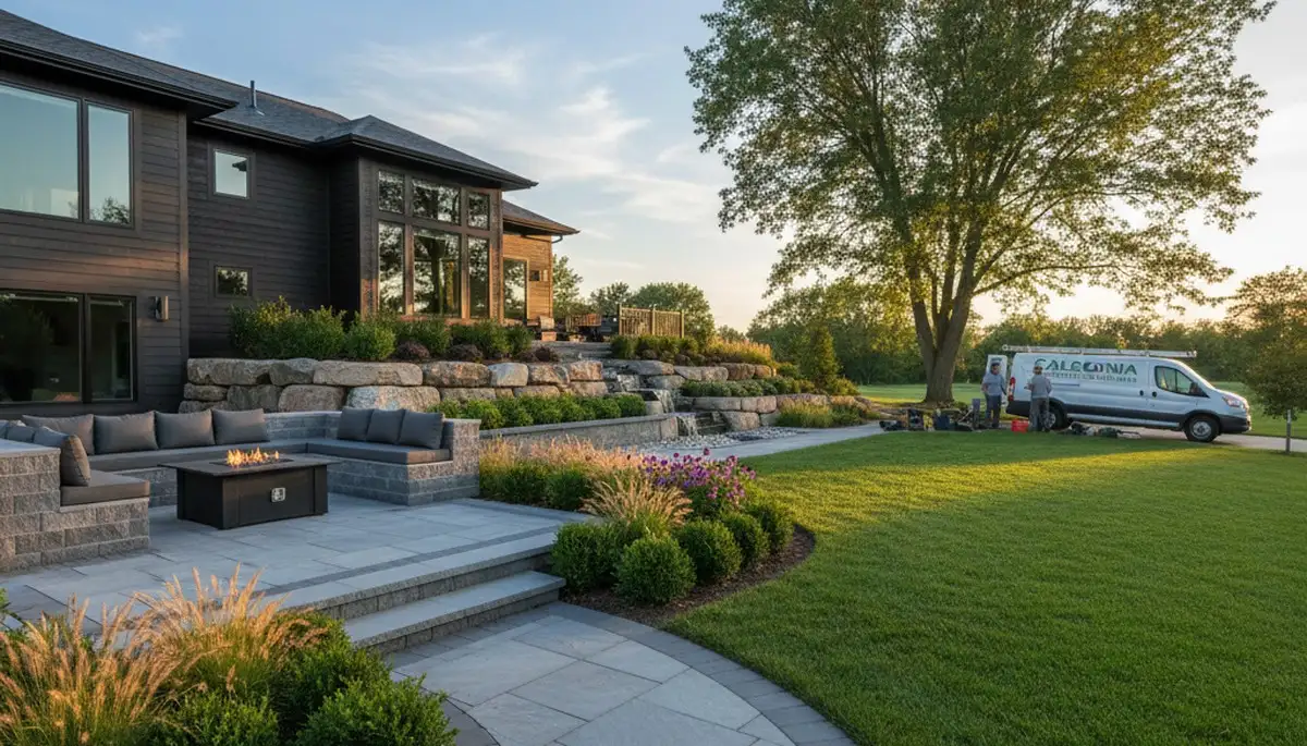Landscaping service in Milwaukee, WI by Lawn Service Milwaukee for residential lawn care and yard maintenance