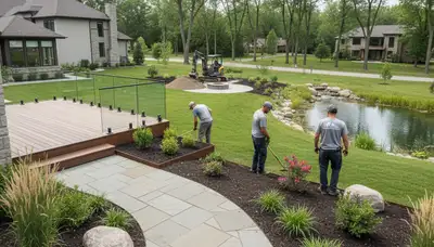 Landscaping service in Milwaukee, WI for lawn care and property maintenance