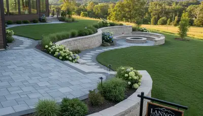 Landscaping service in Milwaukee, WI improving a residential lawn and outdoor curb appeal