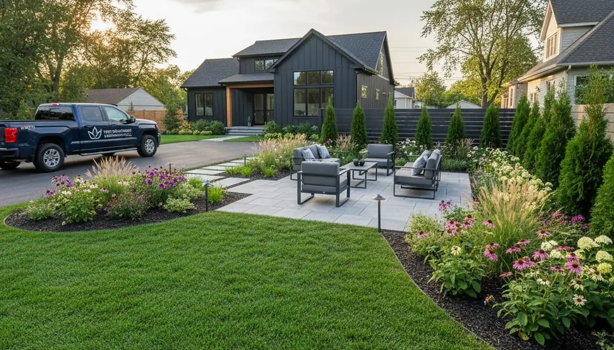 Milwaukee, WI landscaping crew provides professional lawn care for residential and commercial properties
