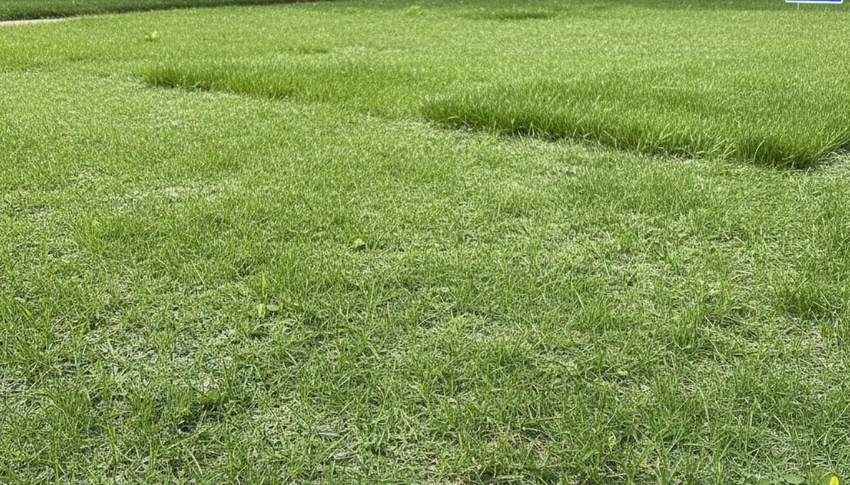 Fresh green lawn seedlings from hydroseeding project in Milwaukee WI showing healthy germination progress